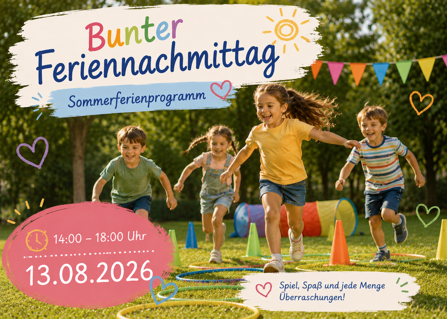 Sommerferienprogramm | Bunter Feriennachmittag | 13.08.26
